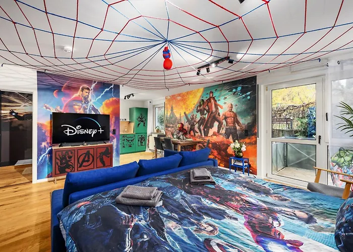 Apartment Edler Wohnraum Marvel Mit Balkon, Boxspringbett, Kaffeevollautomat, Lift & Parkplatz